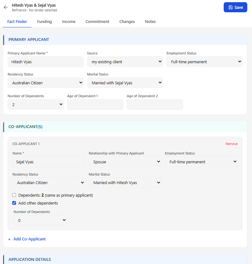 X-TOOLS broker portal fact find dashboard
